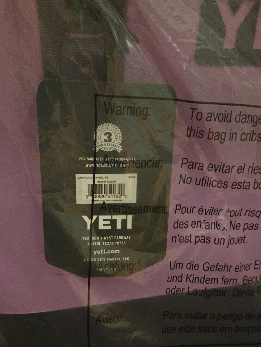 Yeti Carryall 35 in DESSERT BLOOM COLOR - Picture 7 of 7